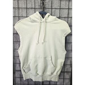 H&M - Sleeveless Light Green Hoodie - Size XS